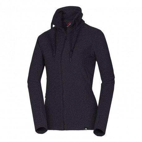 NORTHFINDER Dámska turistická mikina z melanžového flísu TAMMY