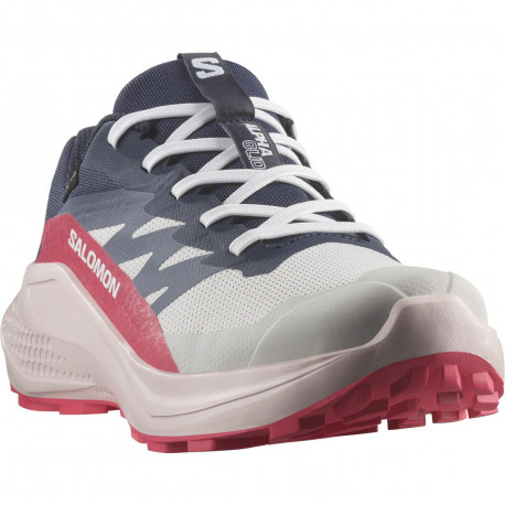 Salomon Dámska bežecká obuv ALPHAGLIDE GTX lunar rock/blue nights/rouge red