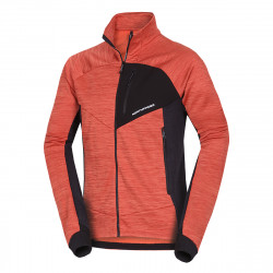 NORTHFINDER Pánsky trekingový melanžový sveter JULISTE